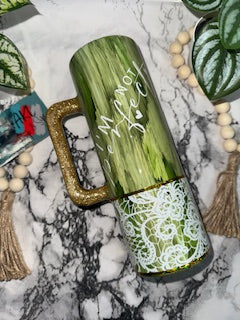 20oz Stainless Steel Tumbler w/handle