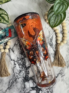 24oz Tapered Acrylic Snow Globe - LAVA Drip