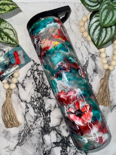 35oz Stainless Steel Skinny Tumbler w/duo lid