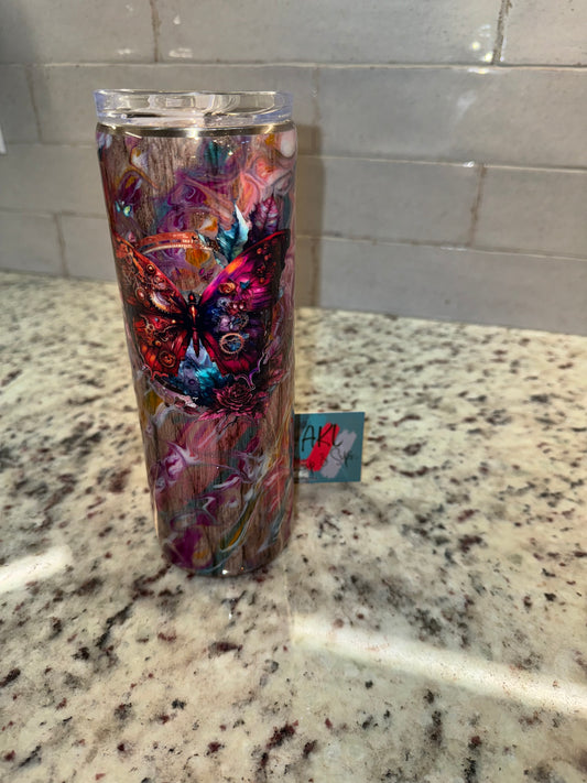 20oz Stainless Steel Skinny with Pop Top Lid