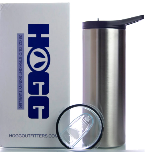 25oz Stainless Steel Skinny Duo lid