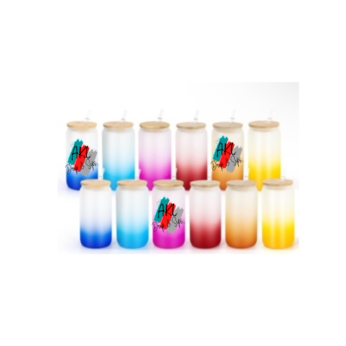 Custom 16oz Glass Tumbler