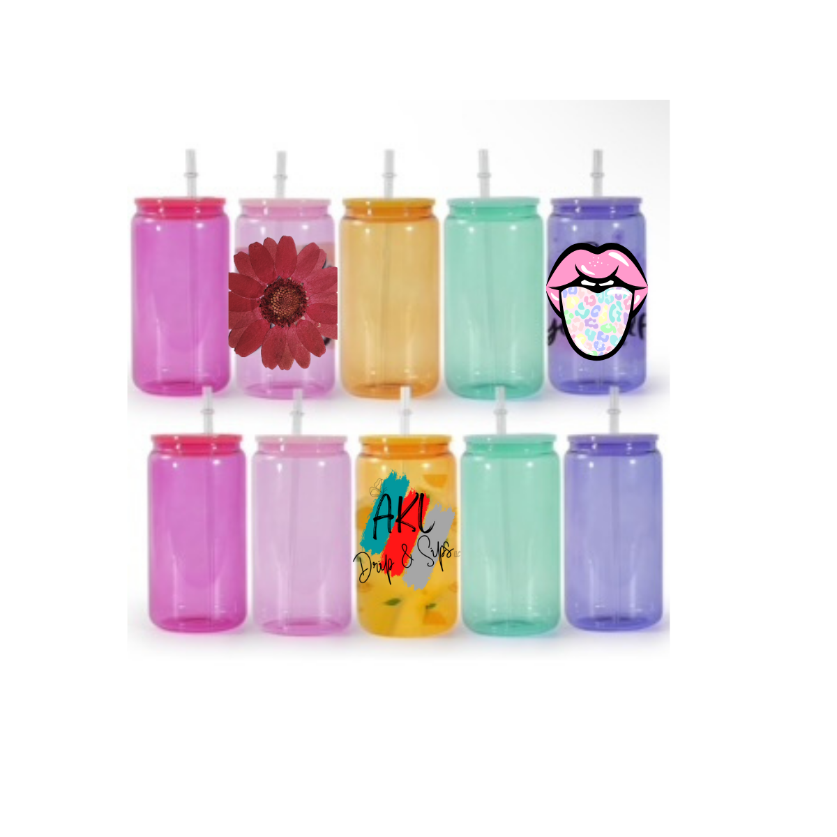 Custom 16oz Glass Tumbler